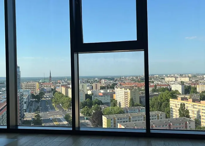 Daire Hanza Tower - Luxurious 60m2 - 15th Floor View Szczecin