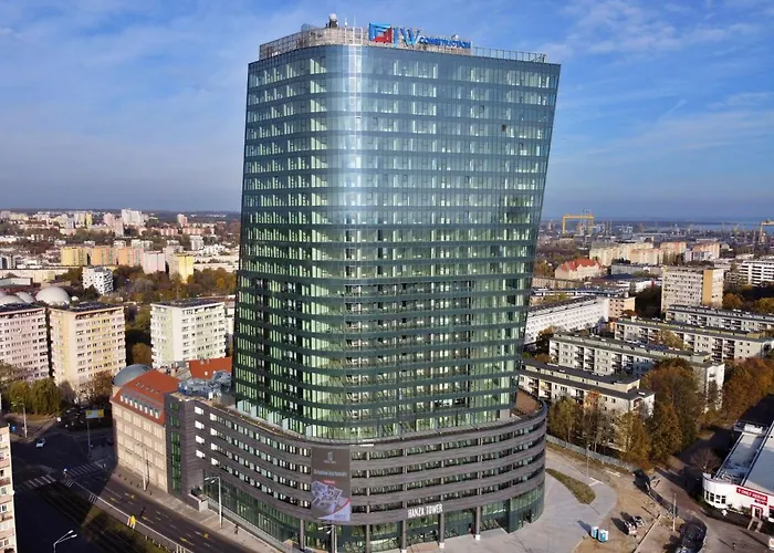 Hanza Tower - Luxurious 60m2 - 15th Floor View Apartamento Szczecin